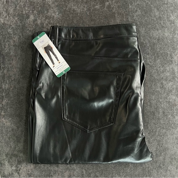 NWT Joie Black Faux Leather Pants - Picture 10 of 10